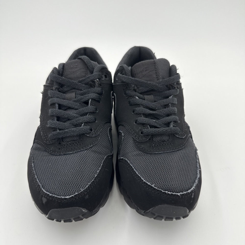 Nike Air Max 1 GS Low Triple Black Tennis Shoes Sneakers  Size 4Y